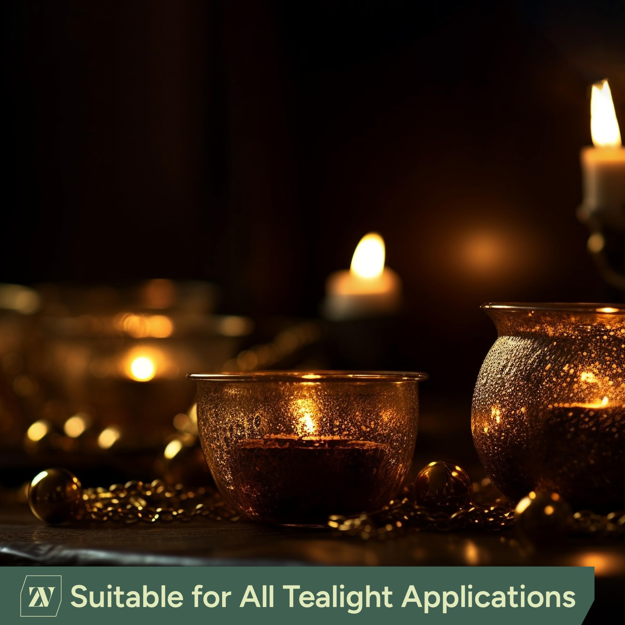 4 hour burn tea lights for weddings and events image