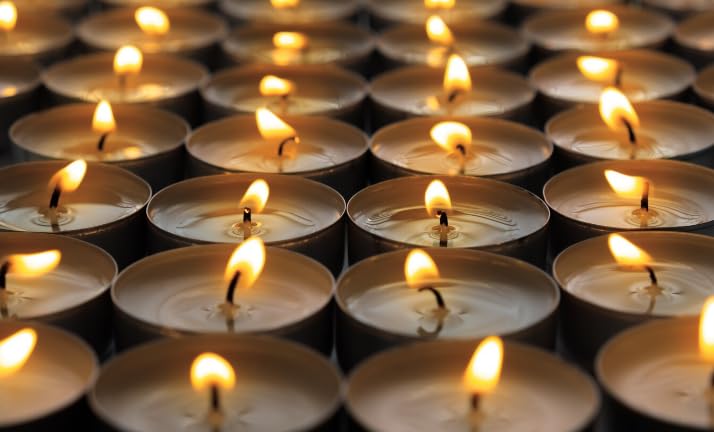 Travel friendly Shabbat candles in white unscented