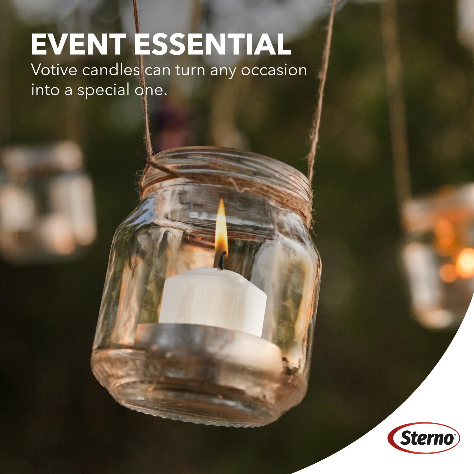 Long lasting tea lights burn up to 10 hours