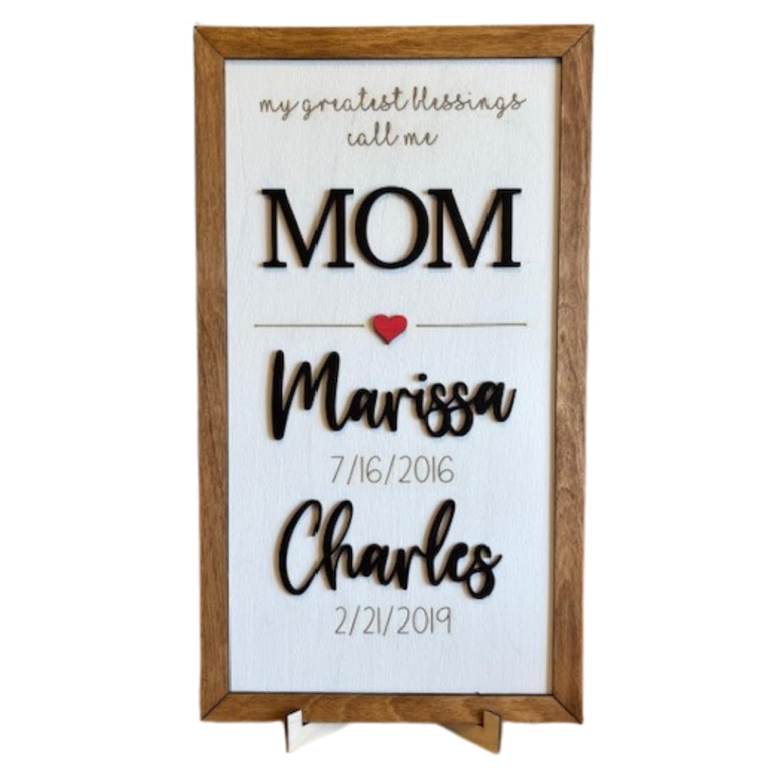 White background with stained Baltic birch wood frame
