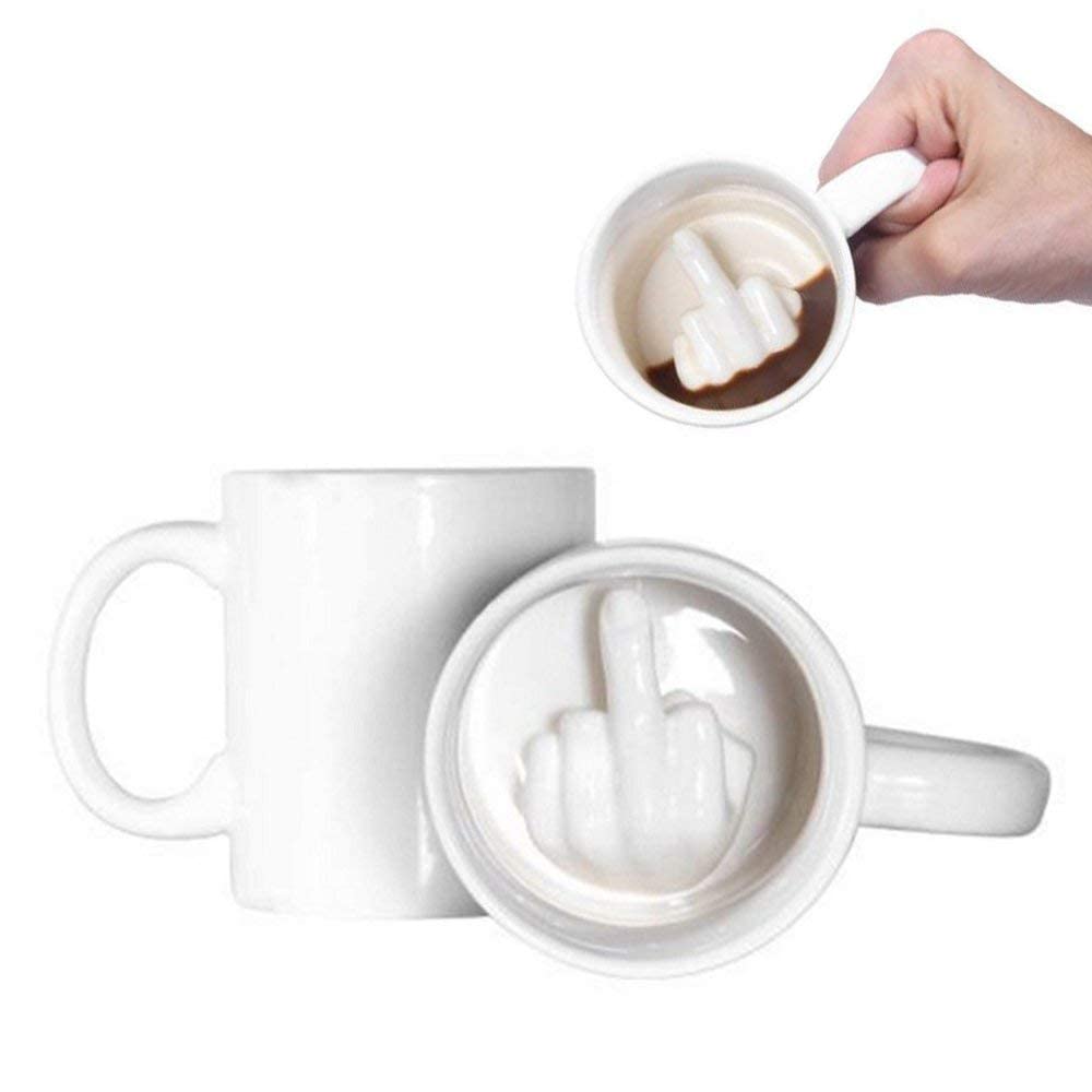 Up Yours Mug gift idea for New Year Halloween Christmas