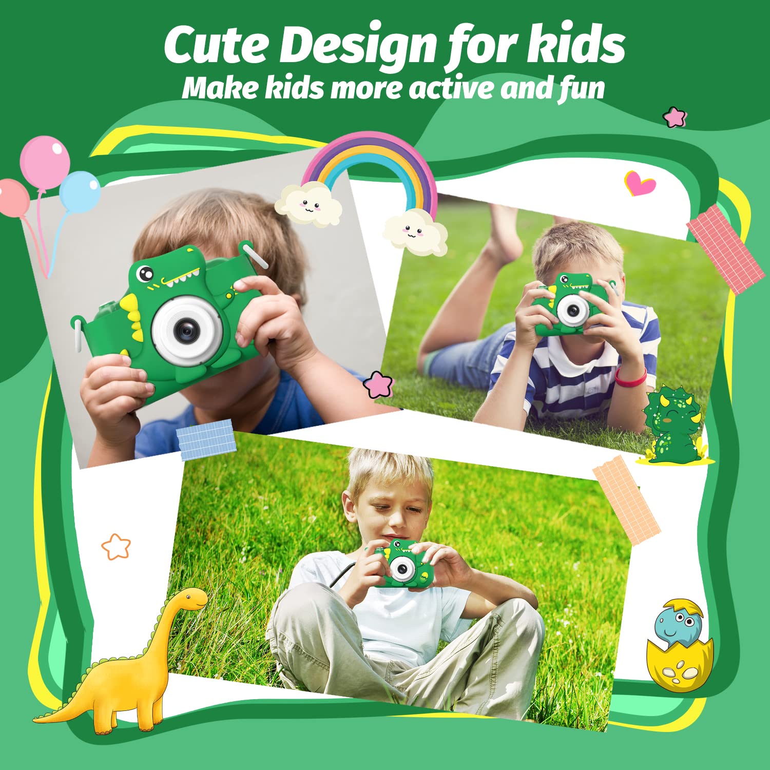 Upgrade Kids Camera hanging lanyard for outdoor use image