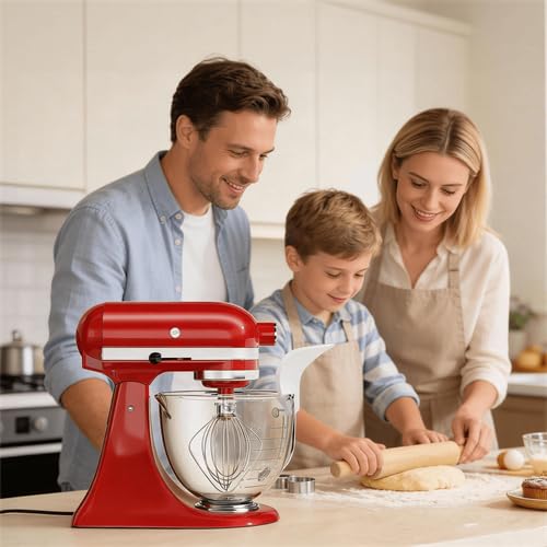 Kitchen aid mixer accessory funnel ready for baking prep