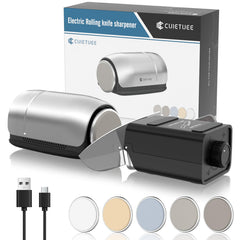 Upgraded Roller Knife Sharpener Kit front view compact design