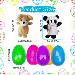 Ten eggs and ten puppets for kids learning