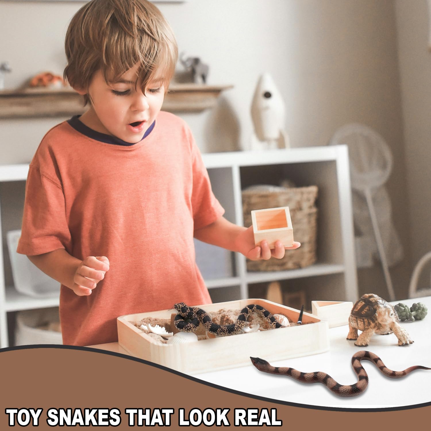 Upitry halloween prop snake for cosplay