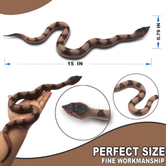 Upitry rattlesnake realistic fake snake close up