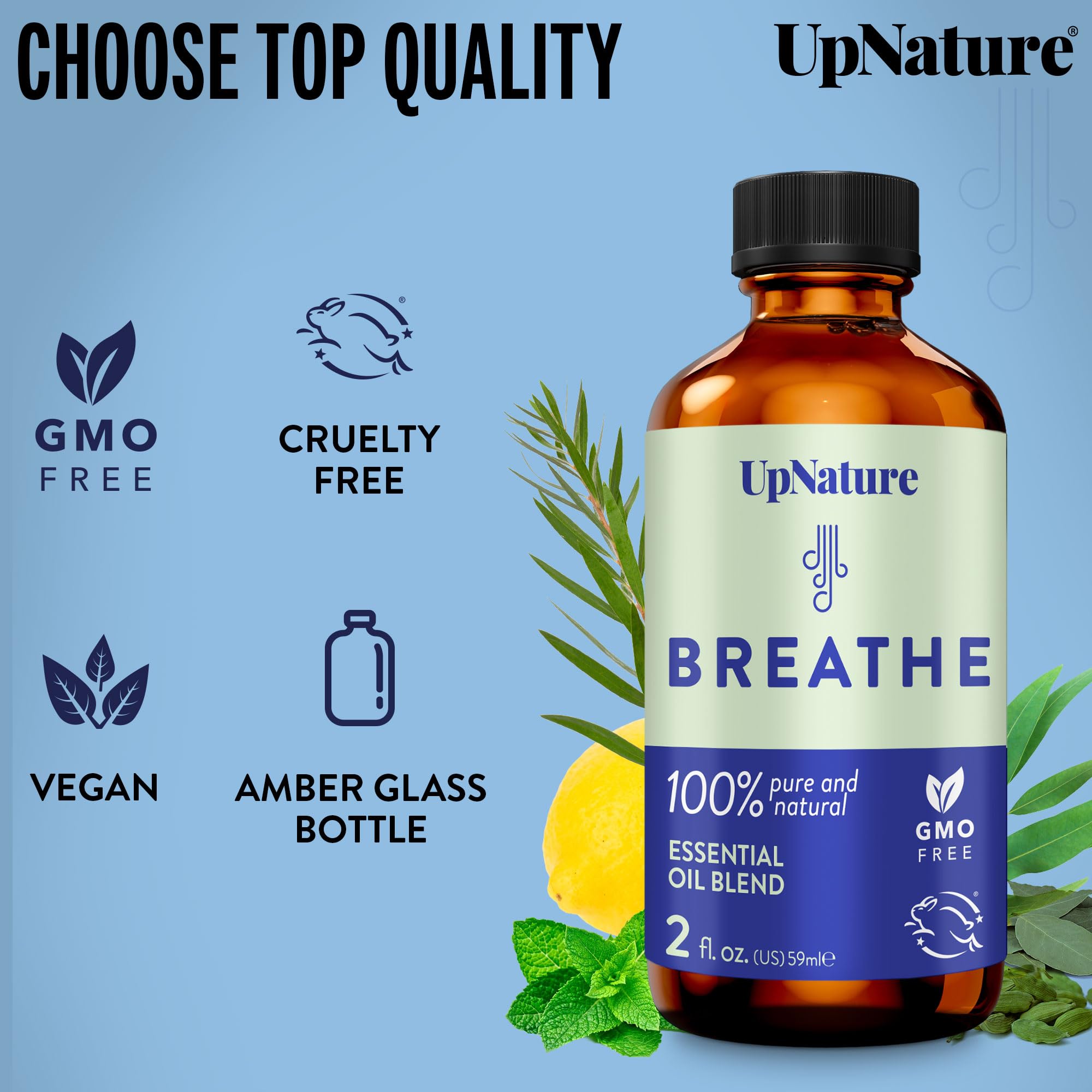 Room diffusion UpNature Breathe essential oil blend 2oz