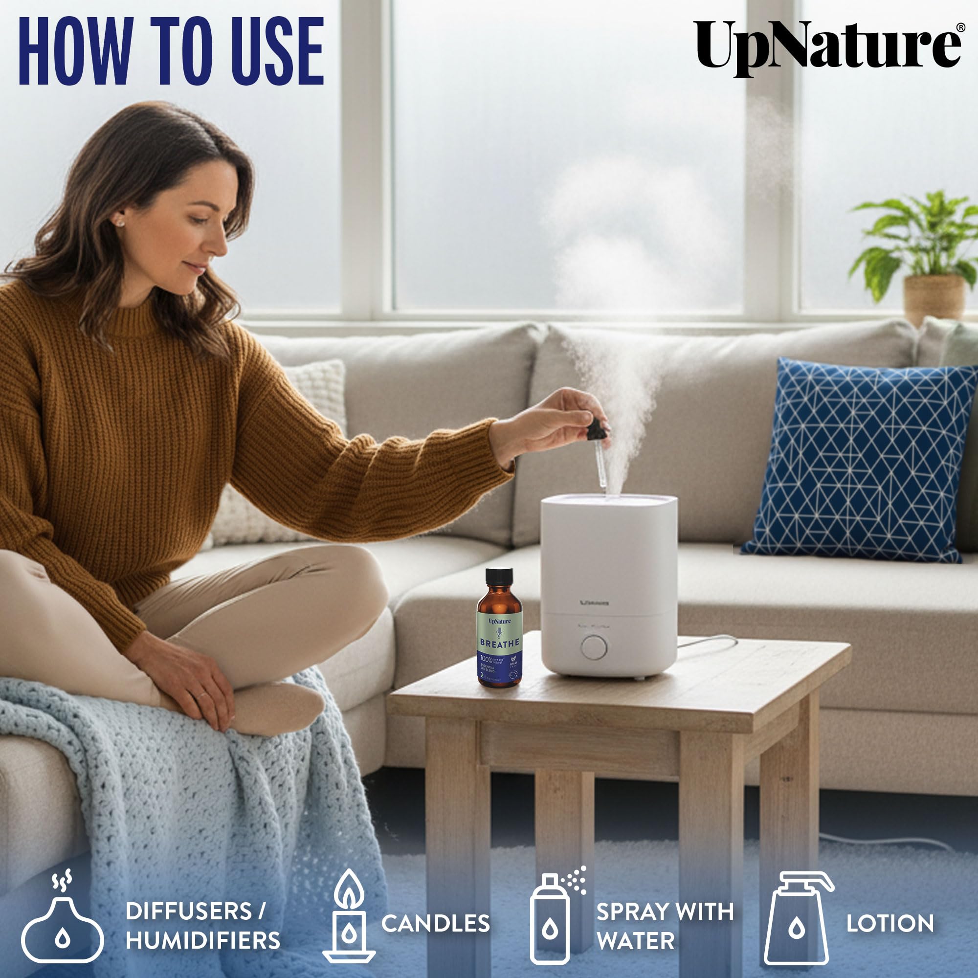 Vaporizer liquid aromatherapy oils UpNature 2oz bottle