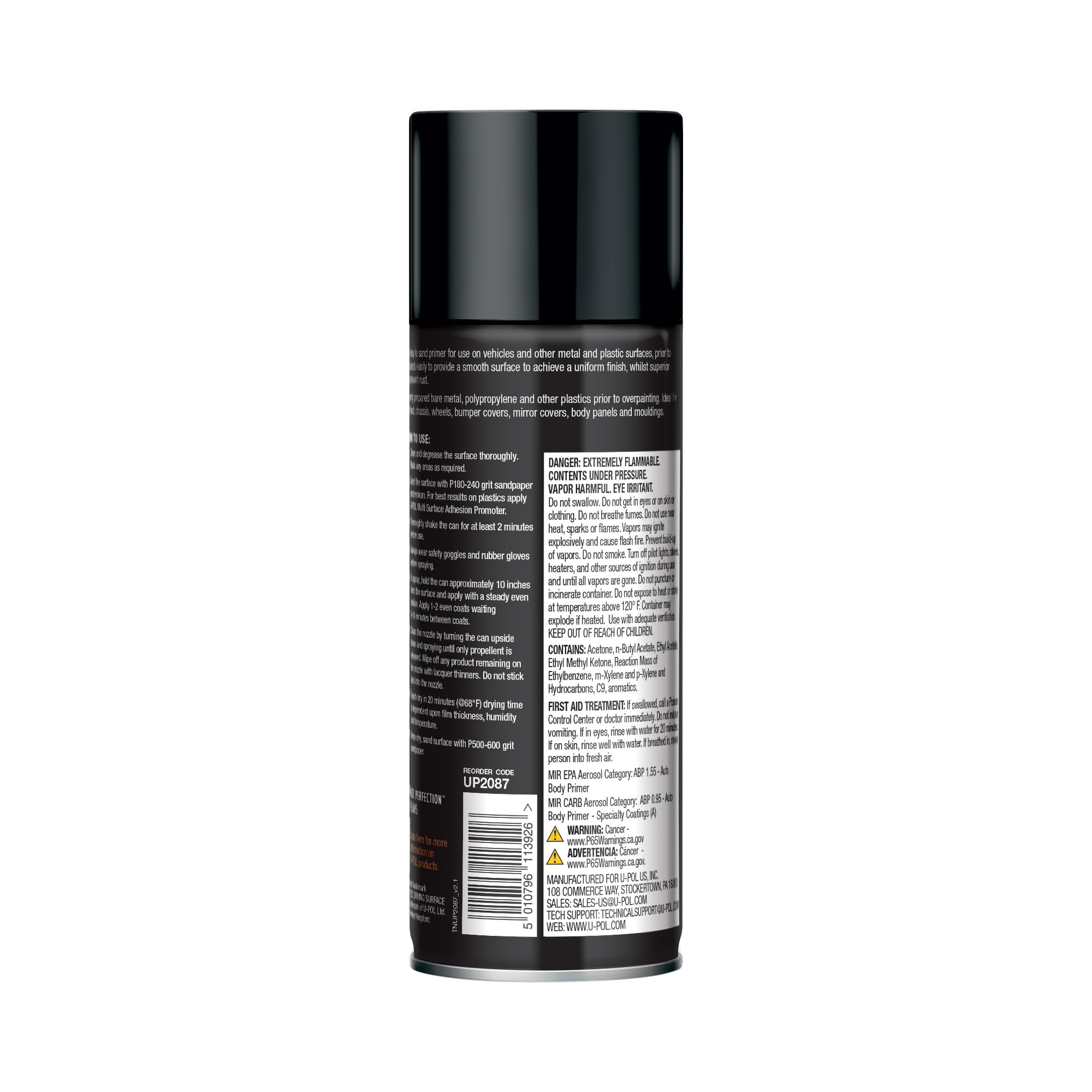 Anti-clog spray nozzle feature on U-POL primer image