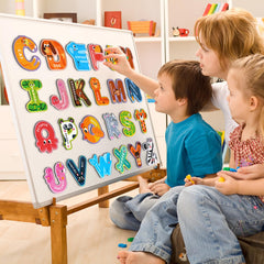 Uppercase letters magnets 26pcs for early literacy