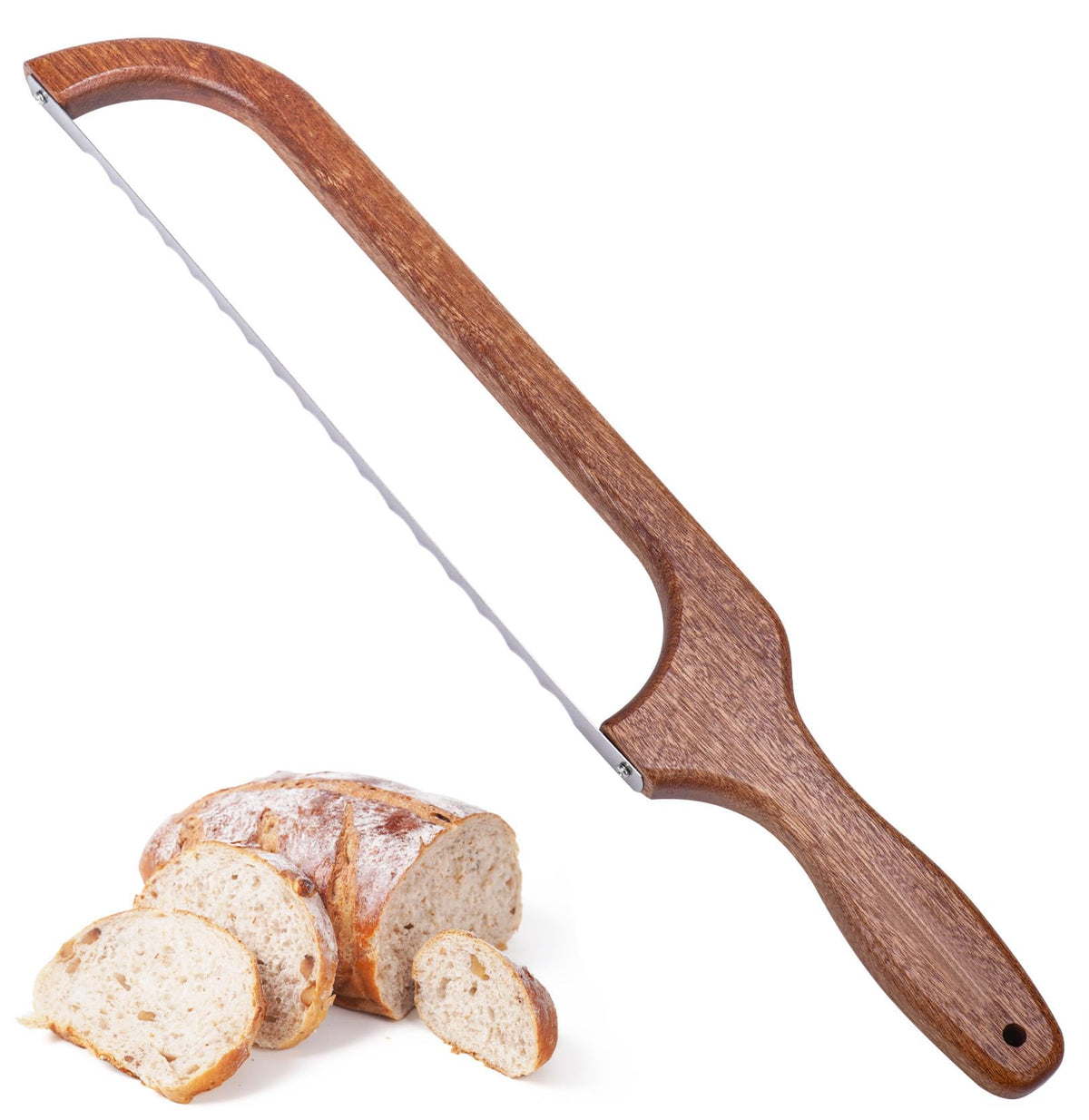 Uprichya wooden bread bow knife sourdough blade