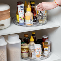 Two 2-pack URALFA lazy susan turntables for cabinet storage 10.5 inch