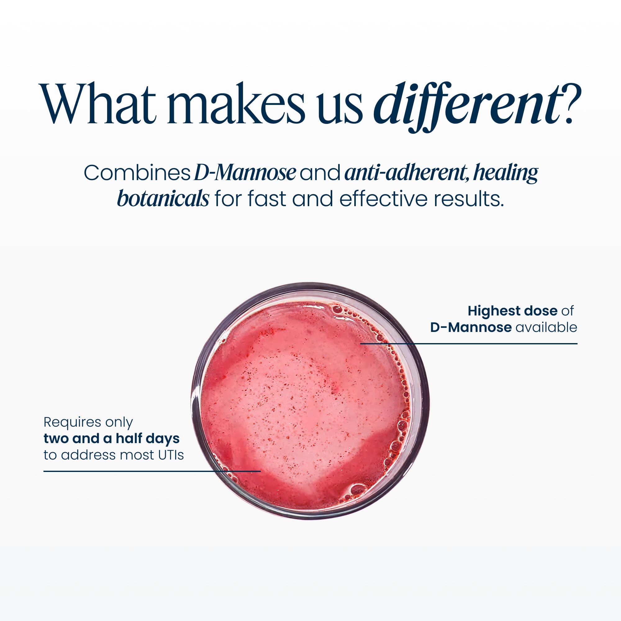 Cranberries source note related to D-Mannose in U.T. Vibrance Powder