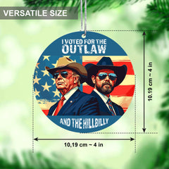 US Flag Patriotic Ornament hanging string and stand
