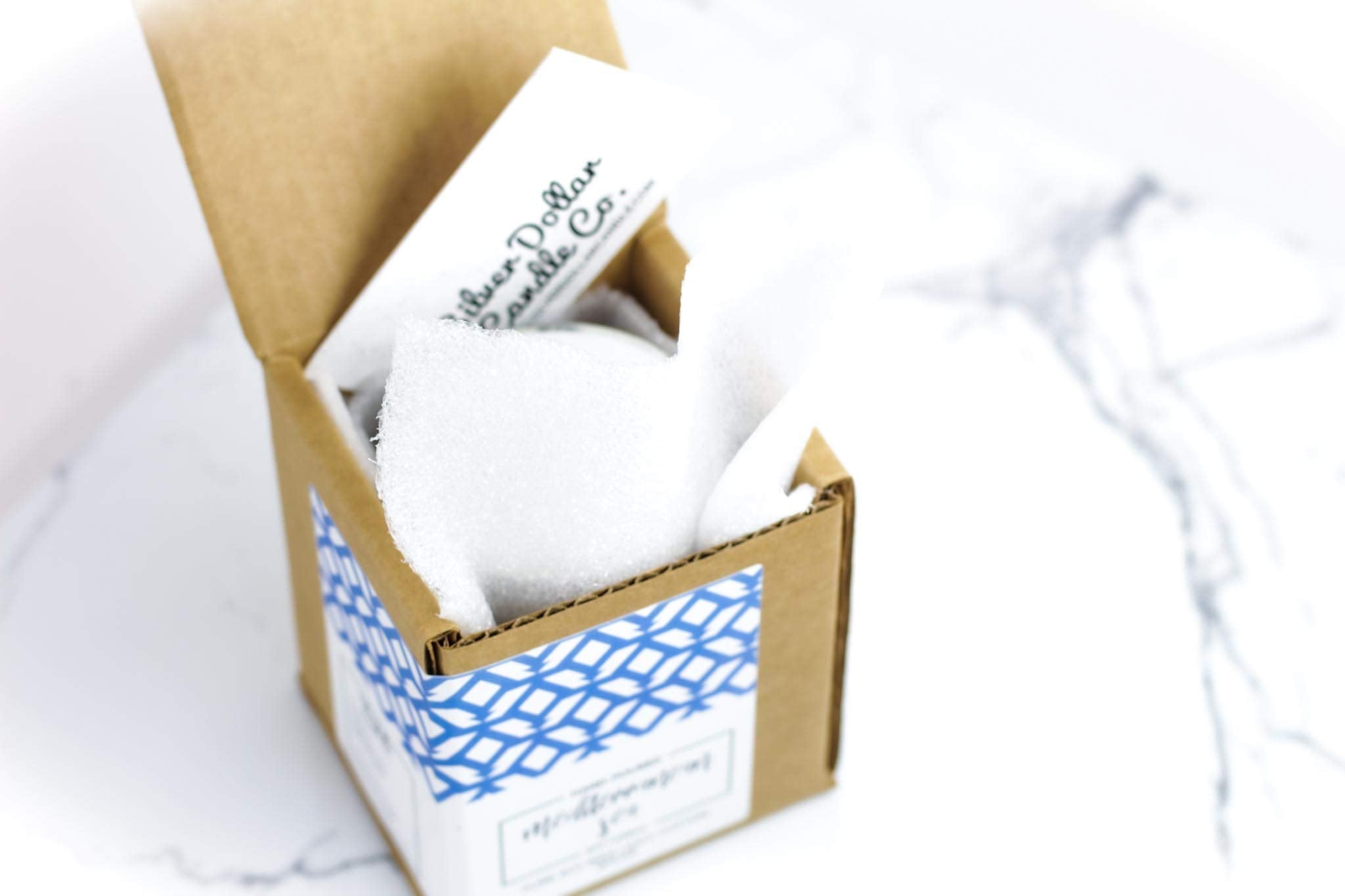 US grown soy wax candle branding and packaging