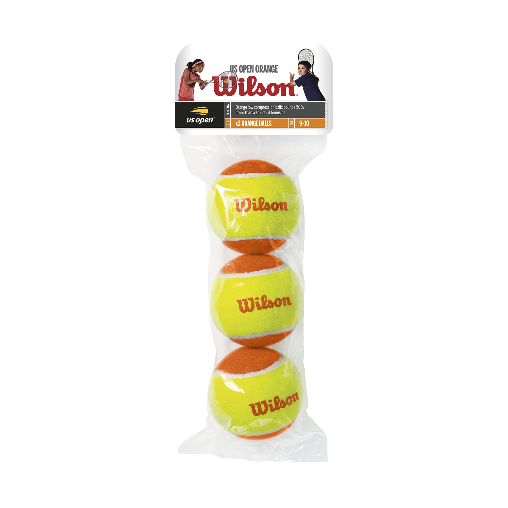 US Open Orange stage 2 orange starter balls for juniors Wilson WRT1373