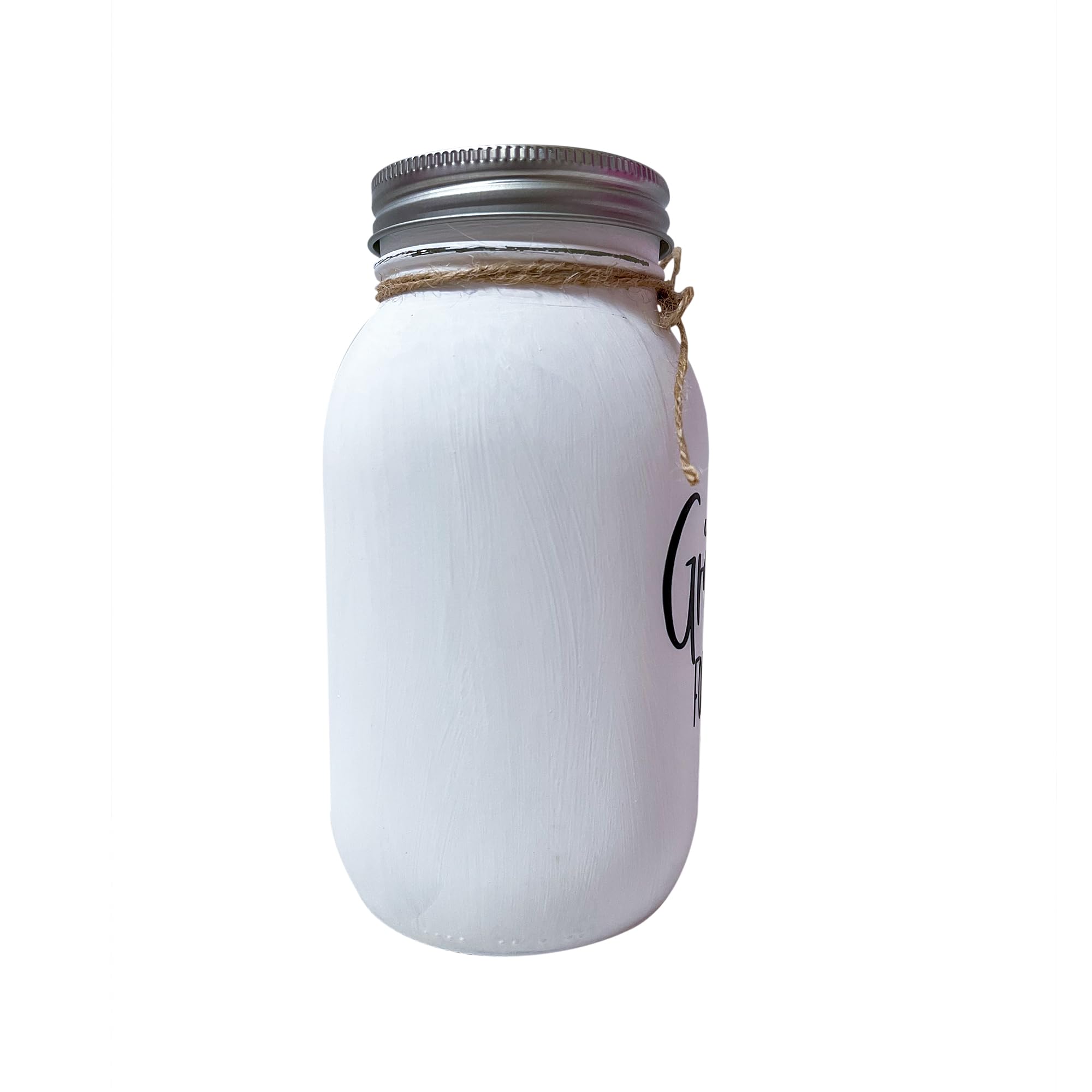 Easy care tip jar wipe clean exterior for daily use