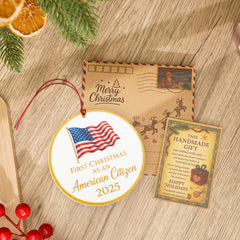 USA immigration celebration keepsake ornament