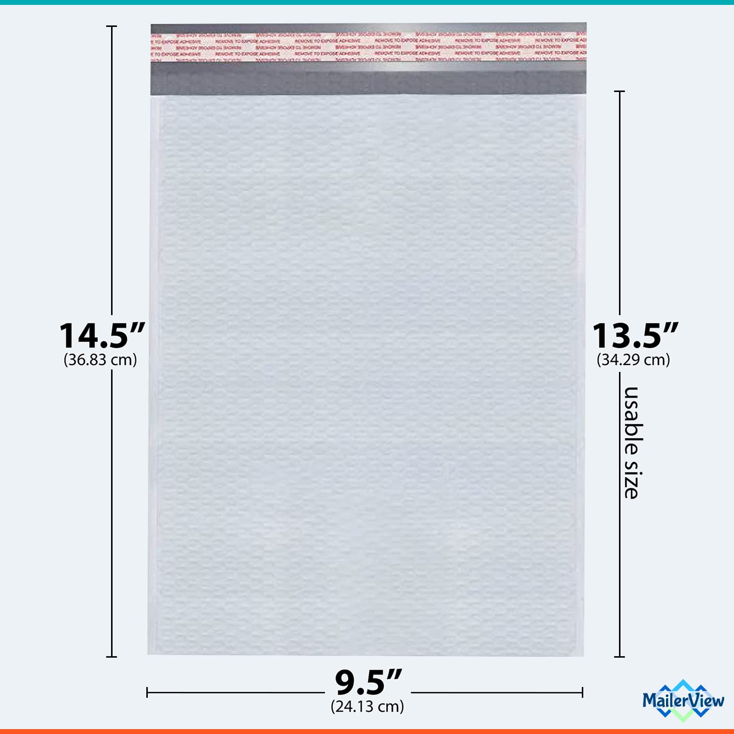 USA made bubble mailers large size interior padding