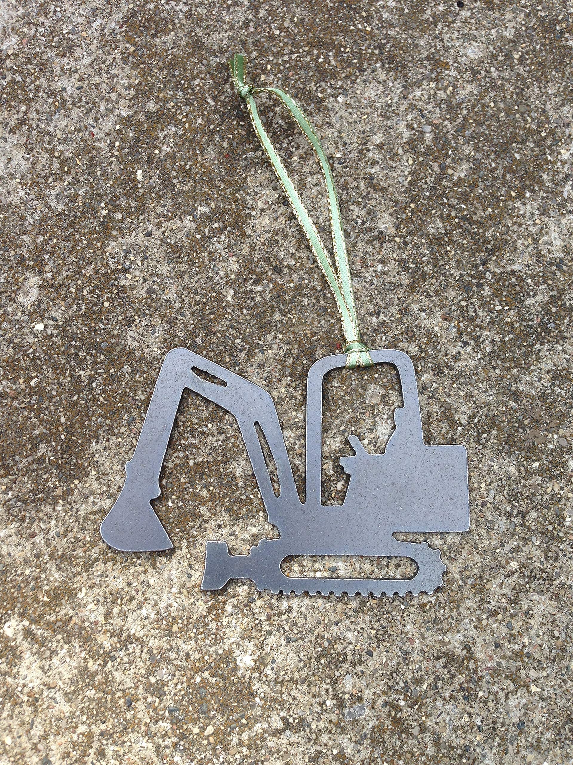 Recycled steel with surface variation ornament