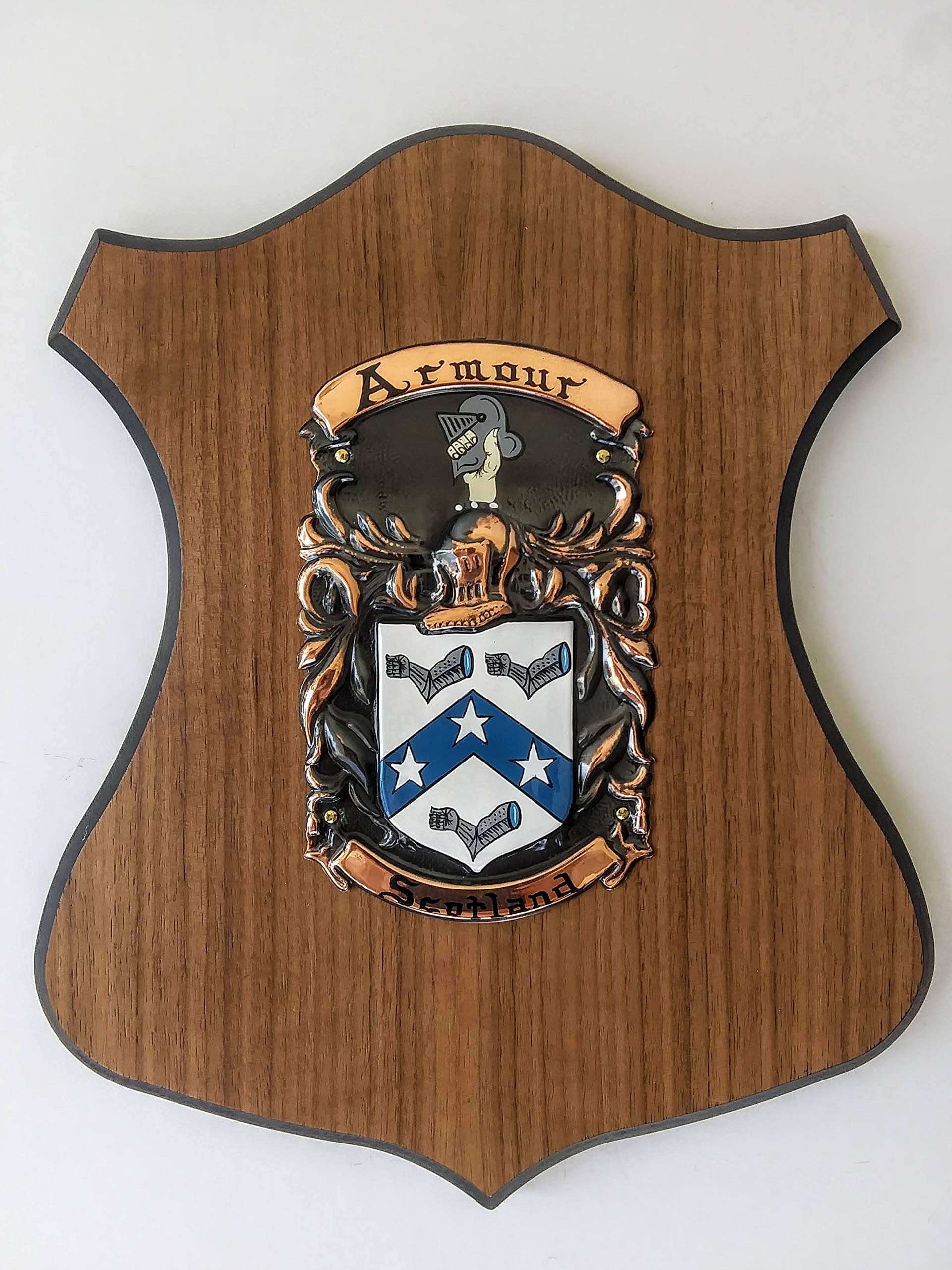USA-made traditional materials crest on plaque