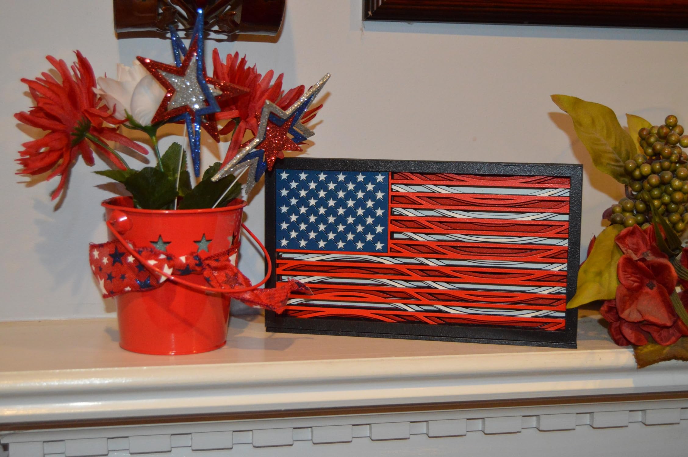 Gift ready patriotic flag decor for all occasions