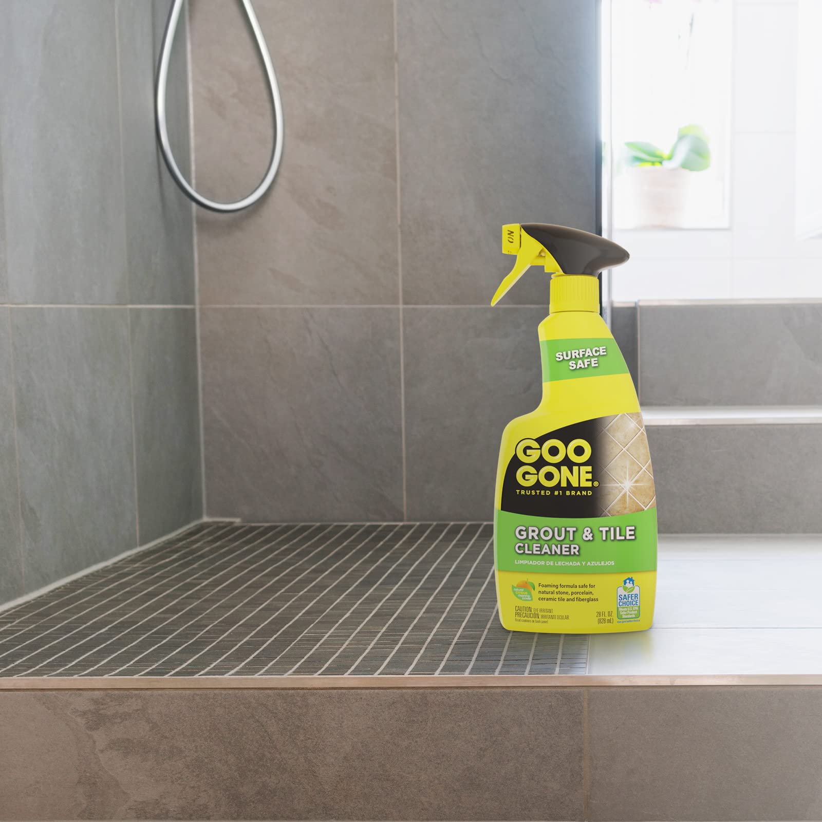 Removes mold mildew soap scum on tile grout