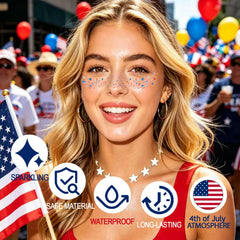 usa-temporary-tattoos patriotic set for independence-day