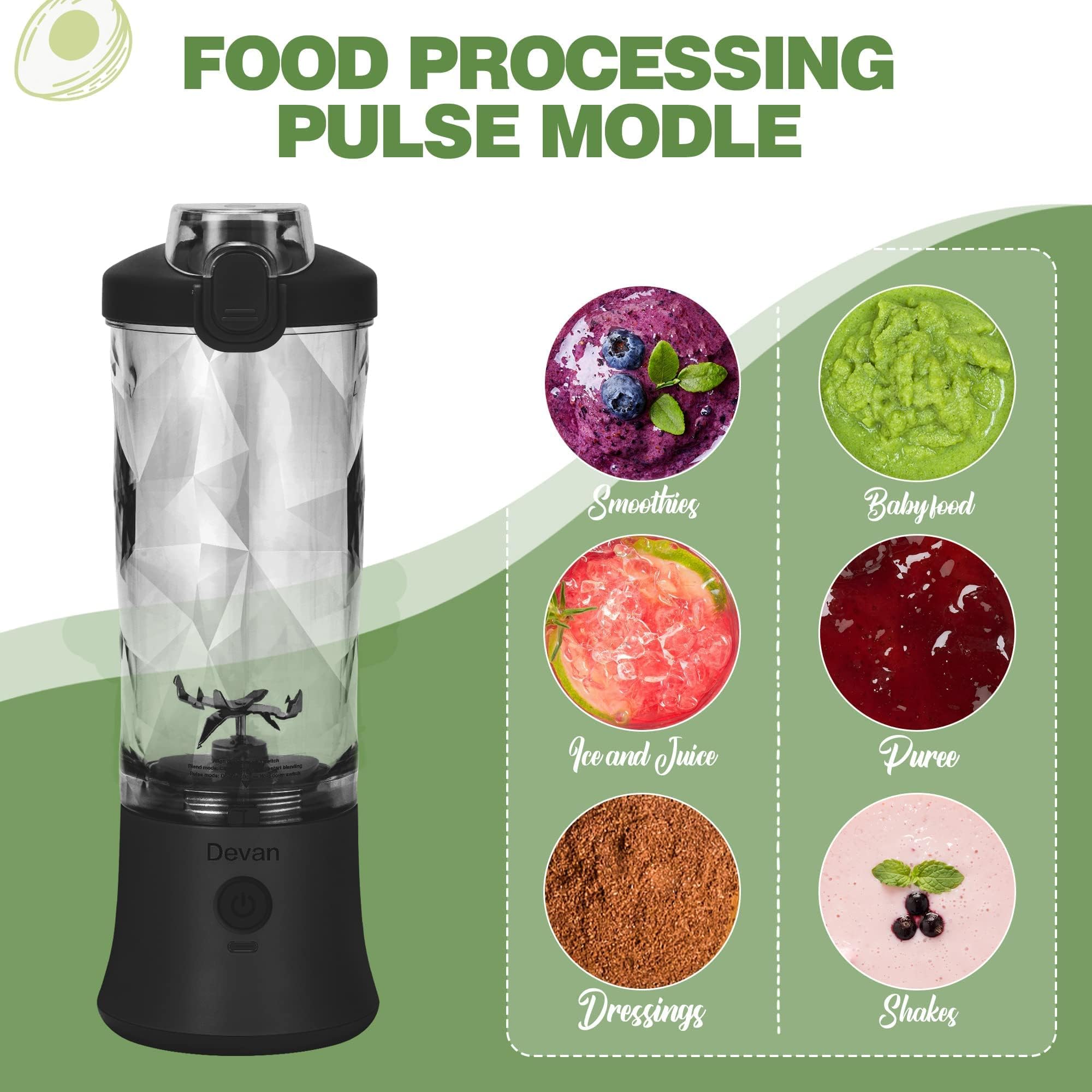 Diamond jar portable blender BPA-free PCTG material