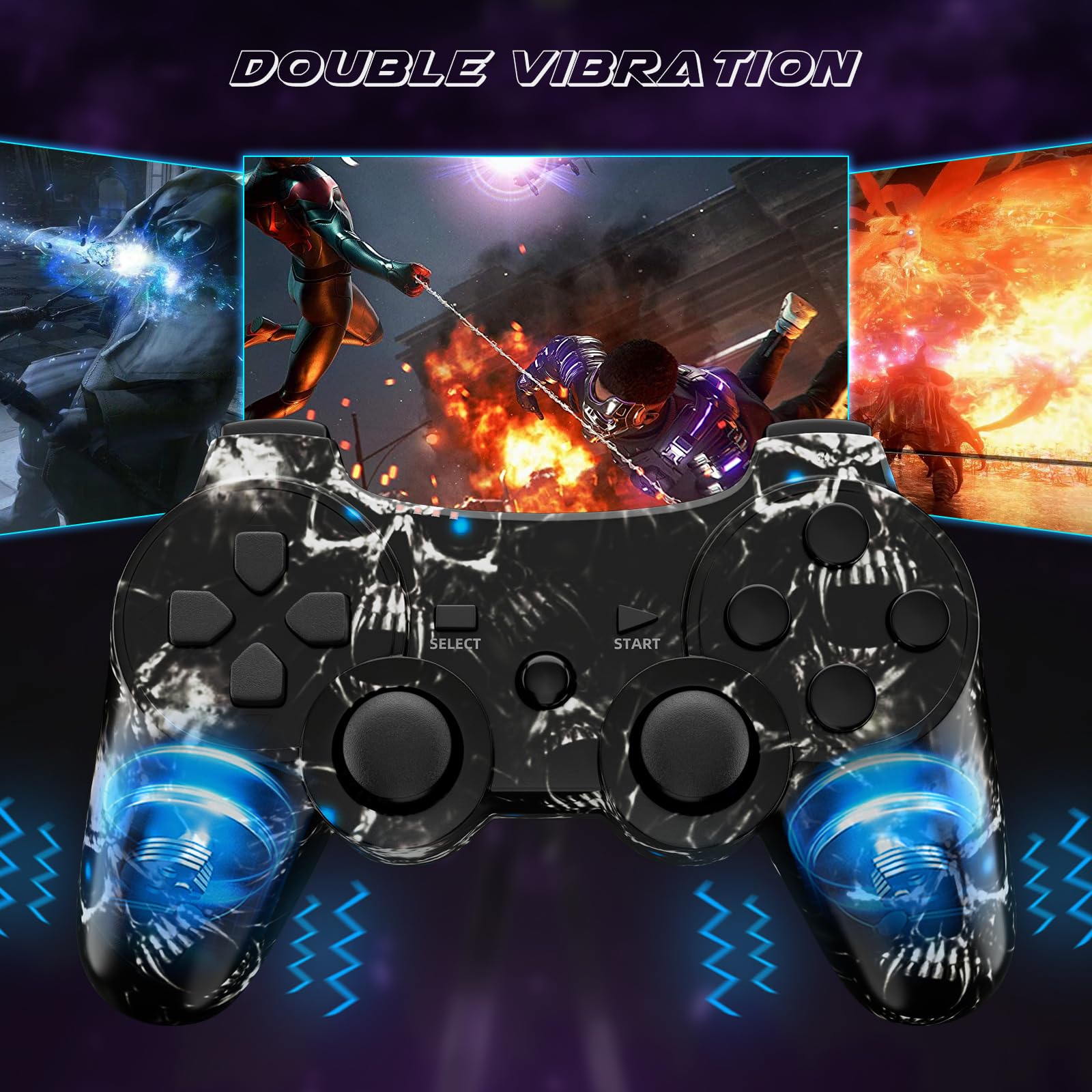 Dual vibration motion PS3 controller pair