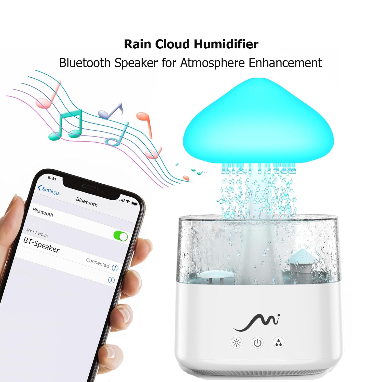 USB powered Rain Cloud Humidifier for bedroom or office