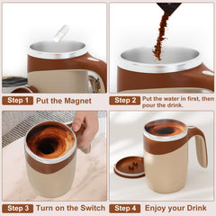 Detachable stirring mechanism for easy cleaning in mug