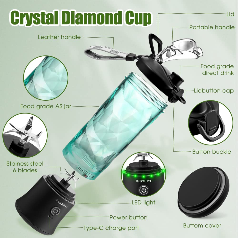 USB rechargeable portable blender BPA-free body