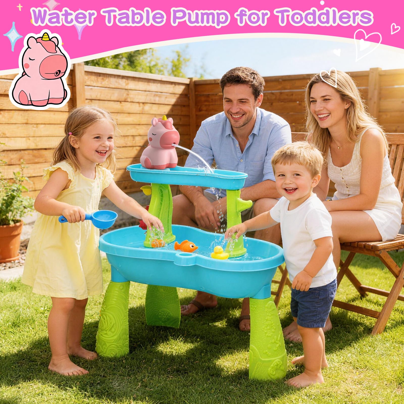 USB rechargeable water table pump battery life
