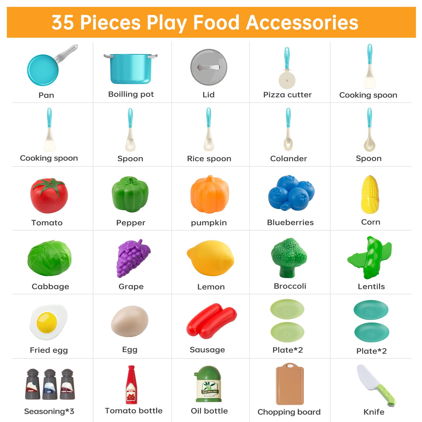spatula ladle and pasta server included