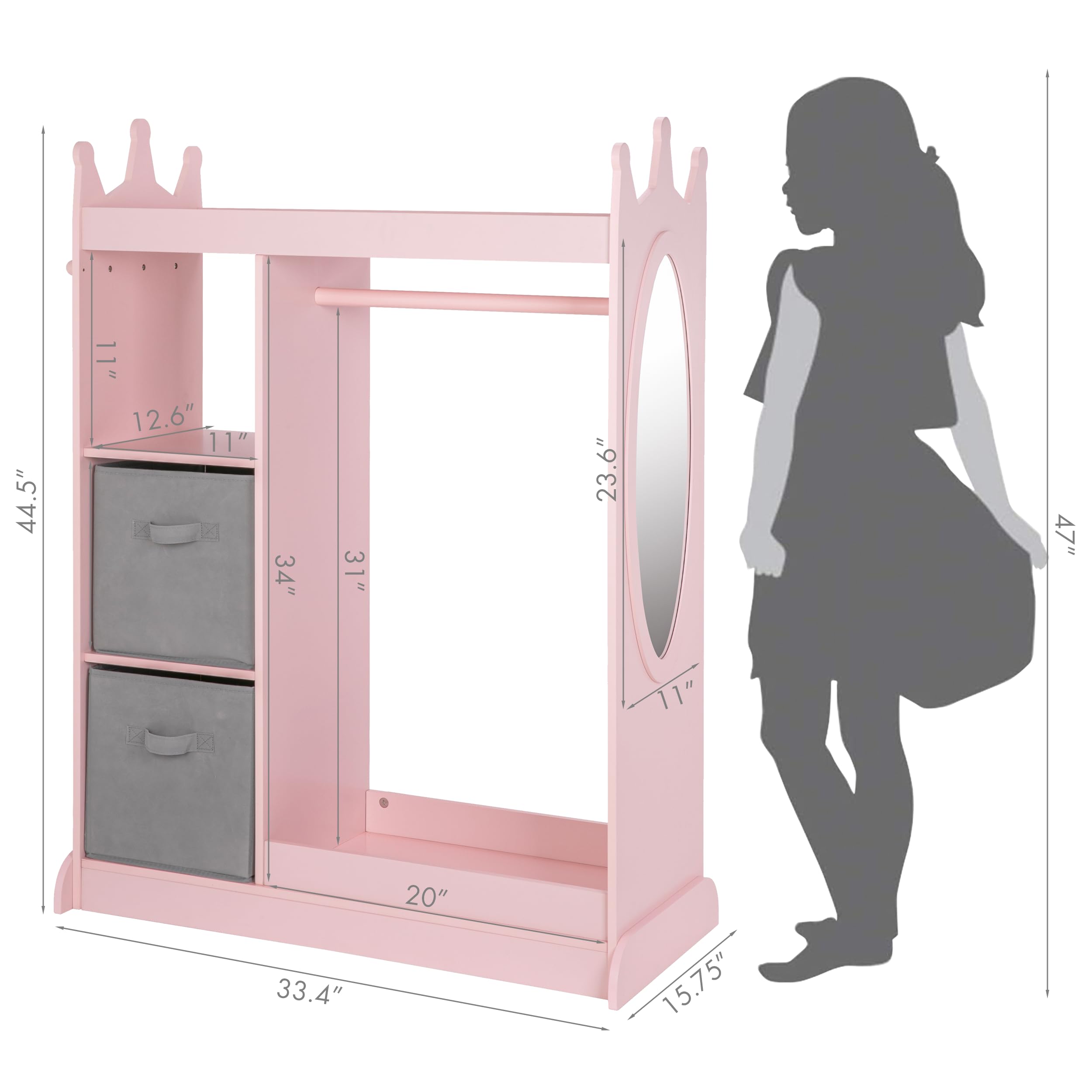 FSC-certified wood UTEX kids armoire
