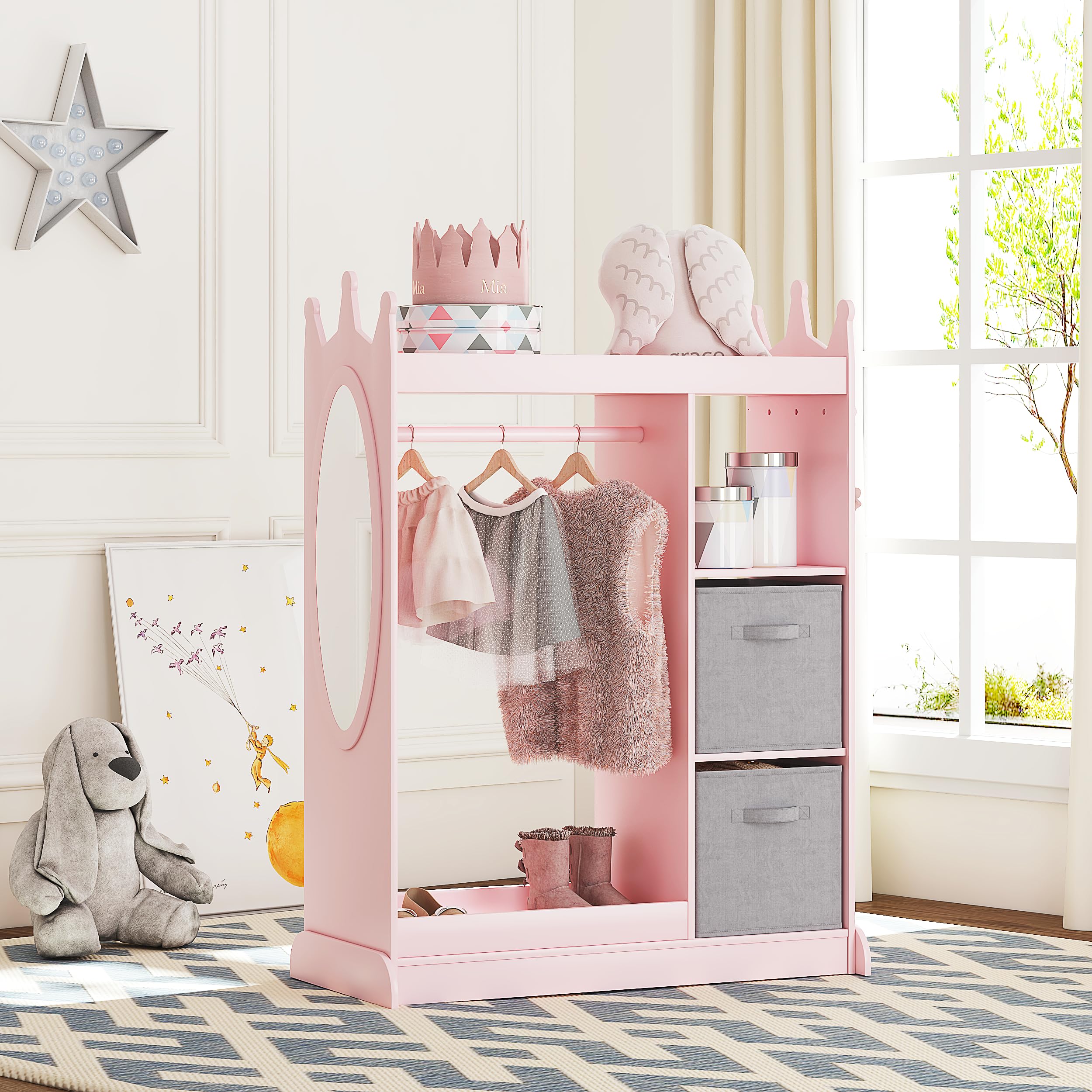 UTEX armoire pink finish and design