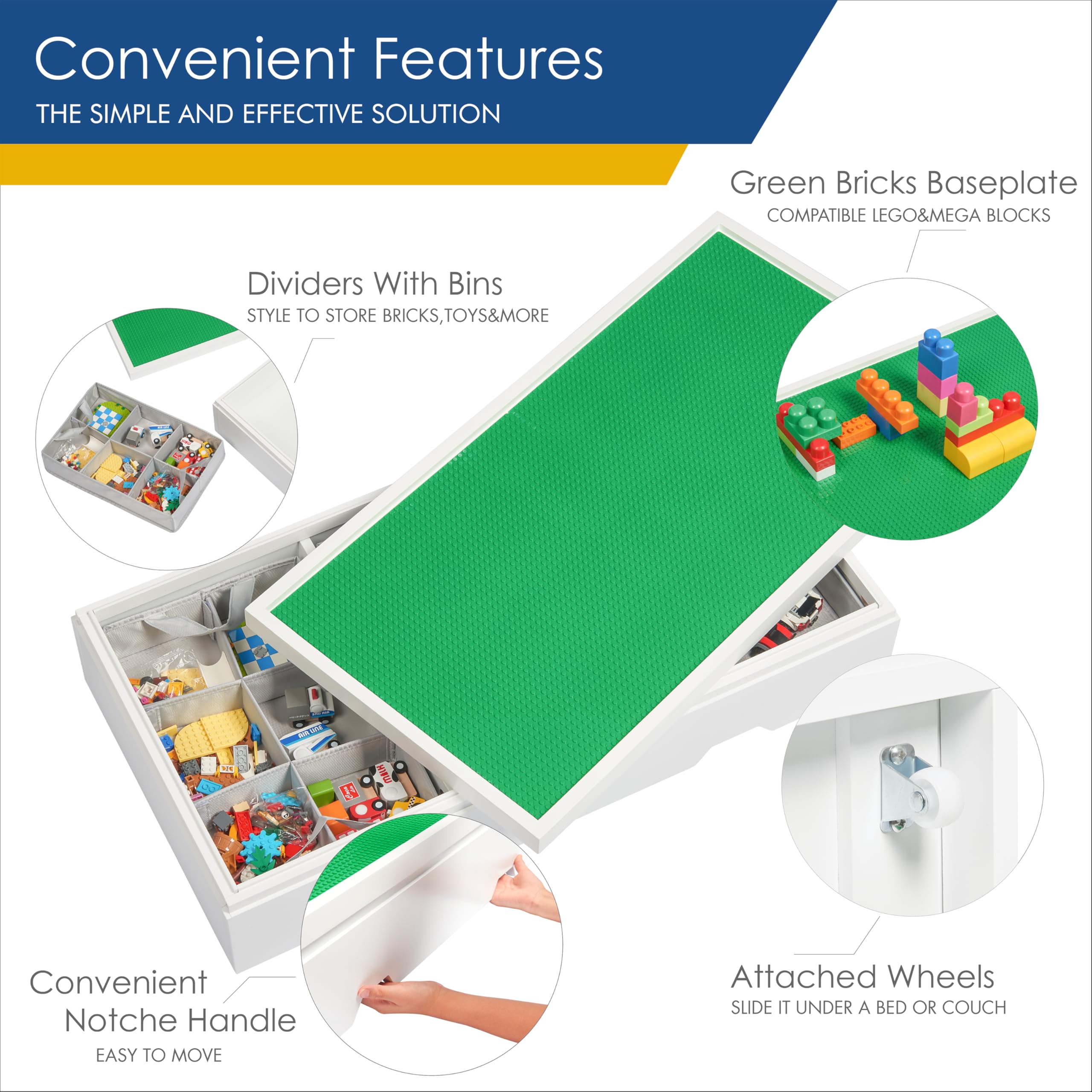 Double sided table top for construction and city play
