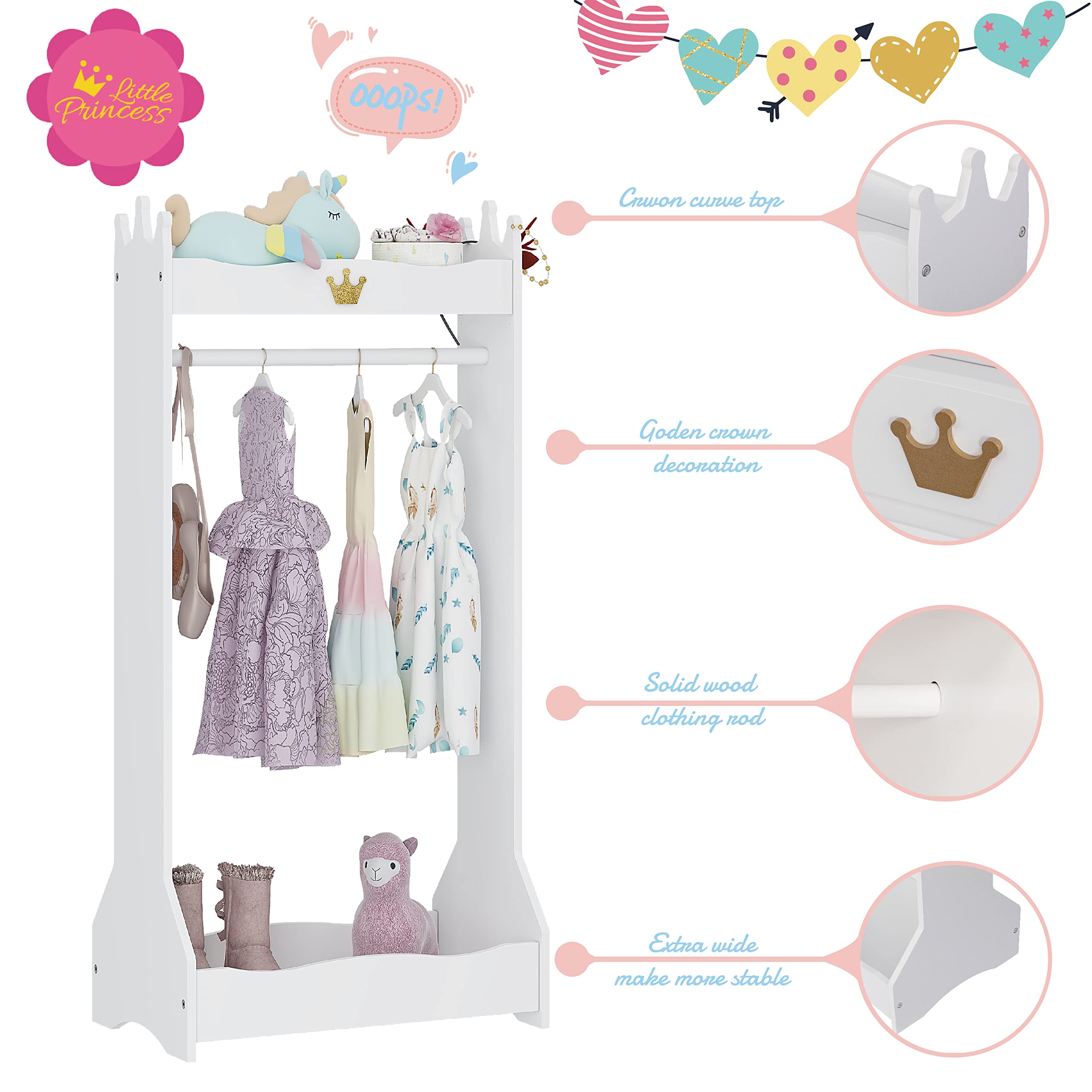Open hanging armoire for toddlers by UTEX