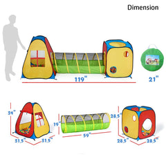 UTEX teepee house section in colorful play tent