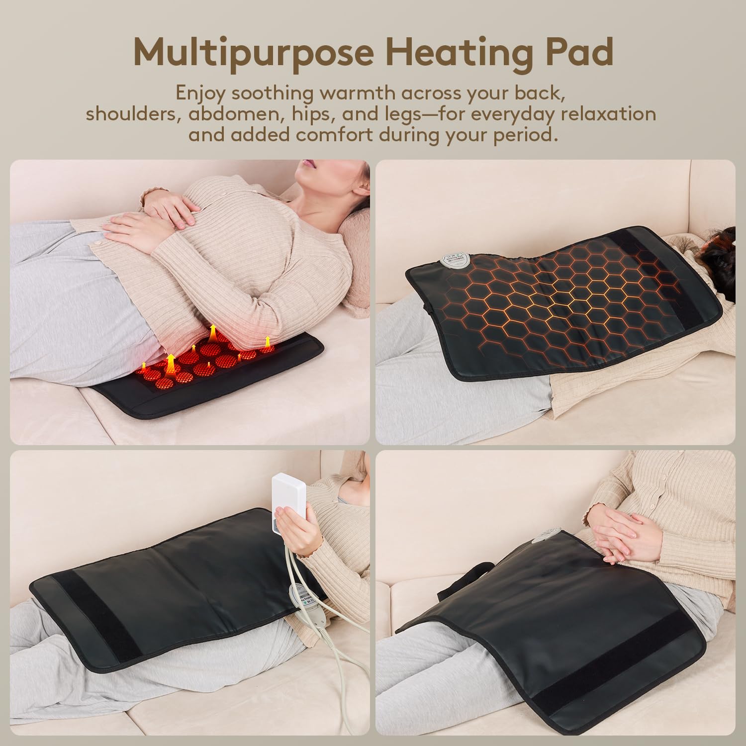 UTK infrared heating pad safety features near zero emf