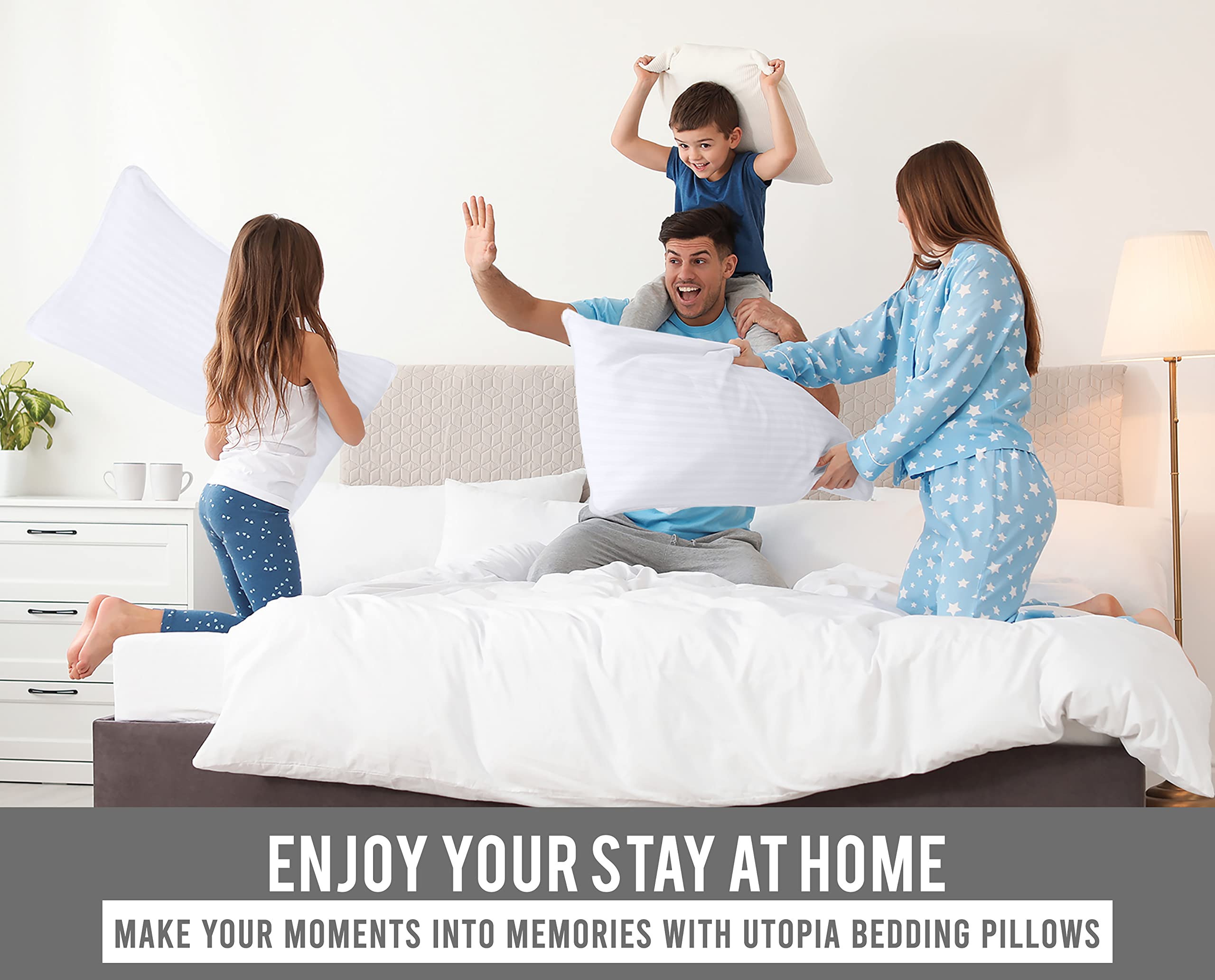 Queen size pillows for back side and stomach sleepers