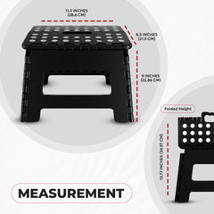 Compact foldable step stool 11.3 x 8.5 x 9 inches
