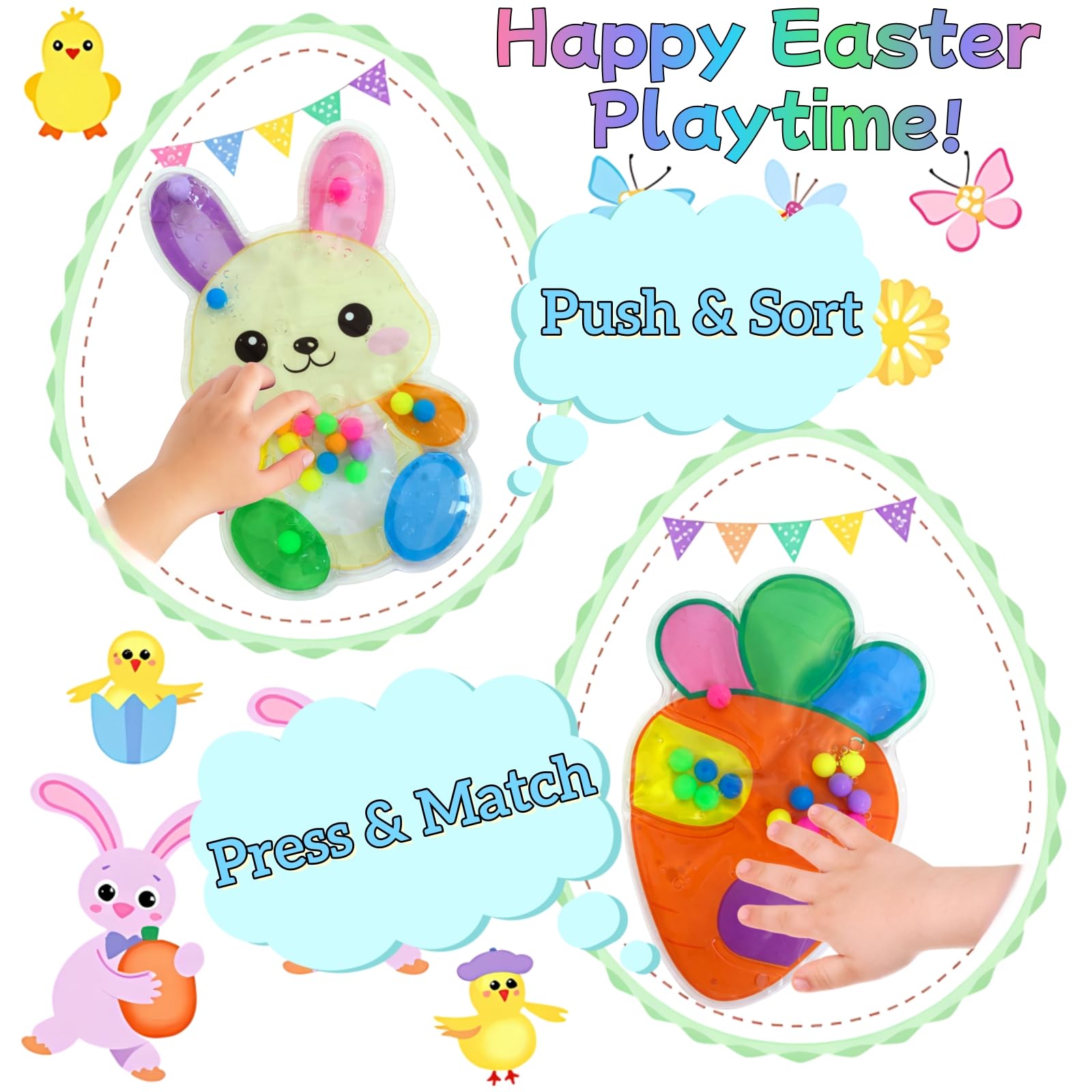 UURM 2 Pack Color Sorting Gift Easter image