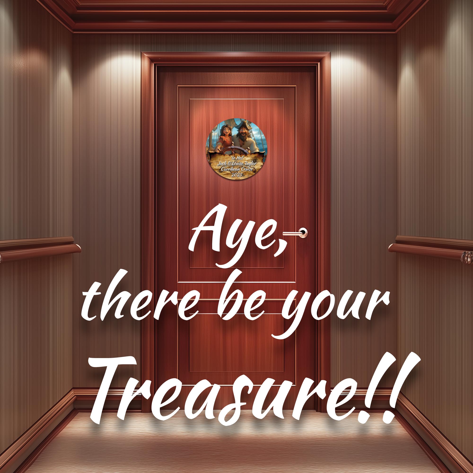 Original Beautiful Art pirate cruise illustration by our designer