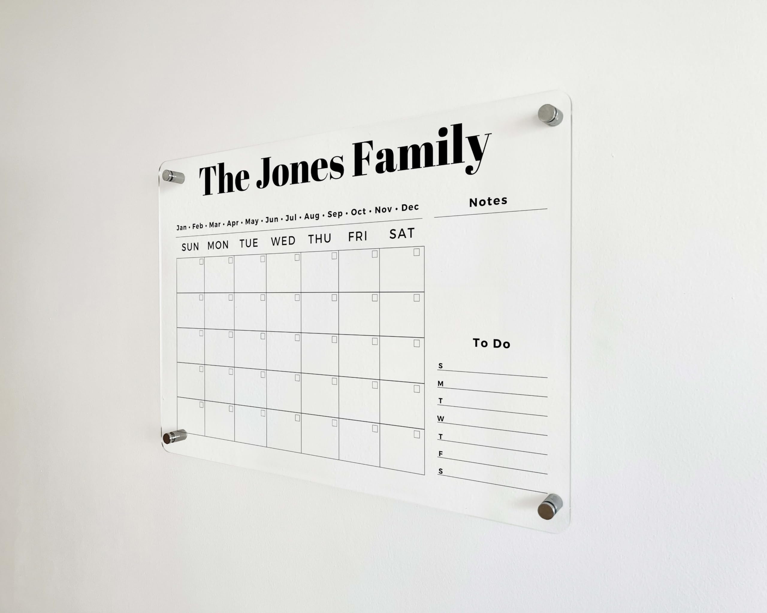 Housewarming gift idea calendar with personalization
