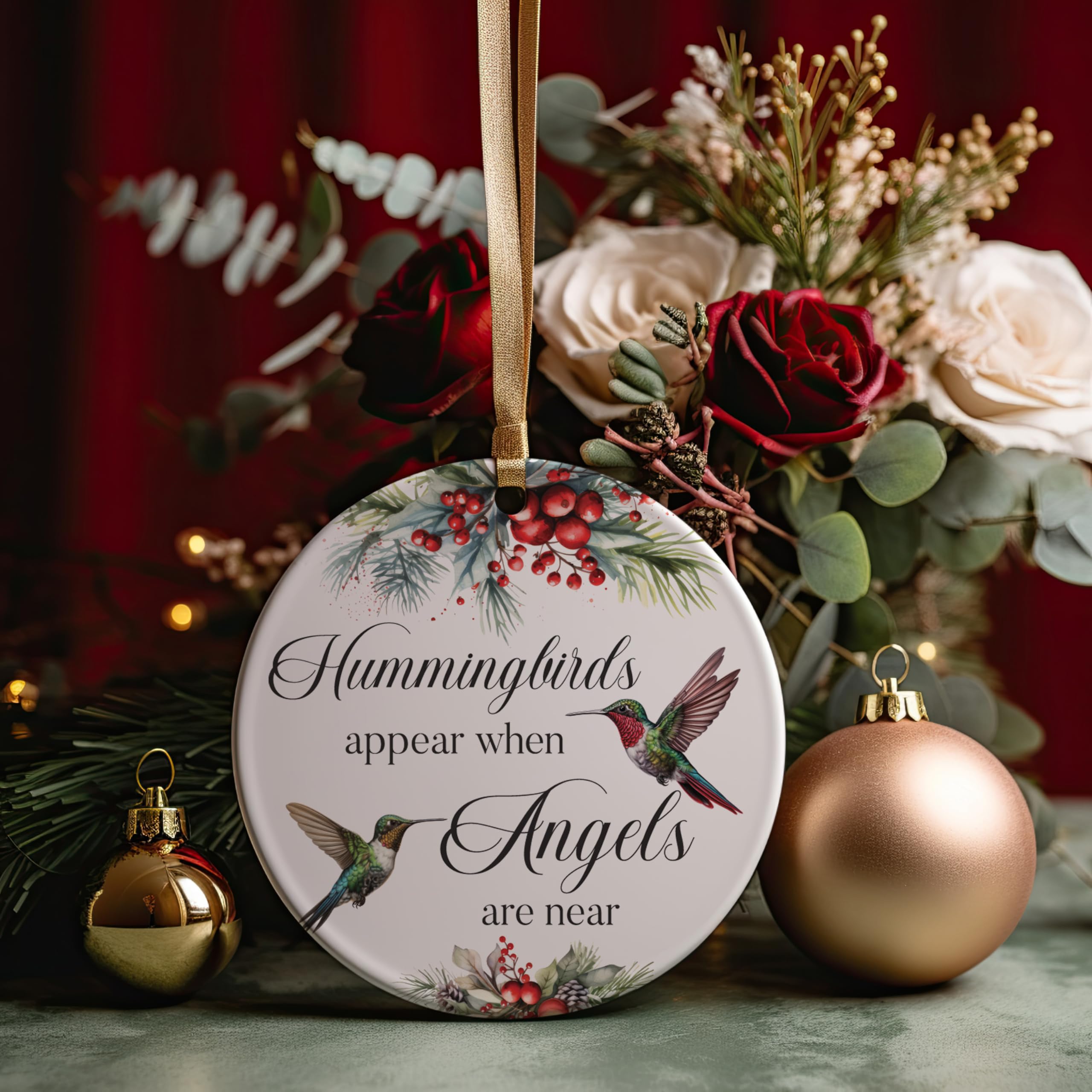 UV printed ceramic ornament with vibrant colors