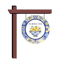 Indoor outdoor decorative Amalfi Coast sign La Dolce Vita