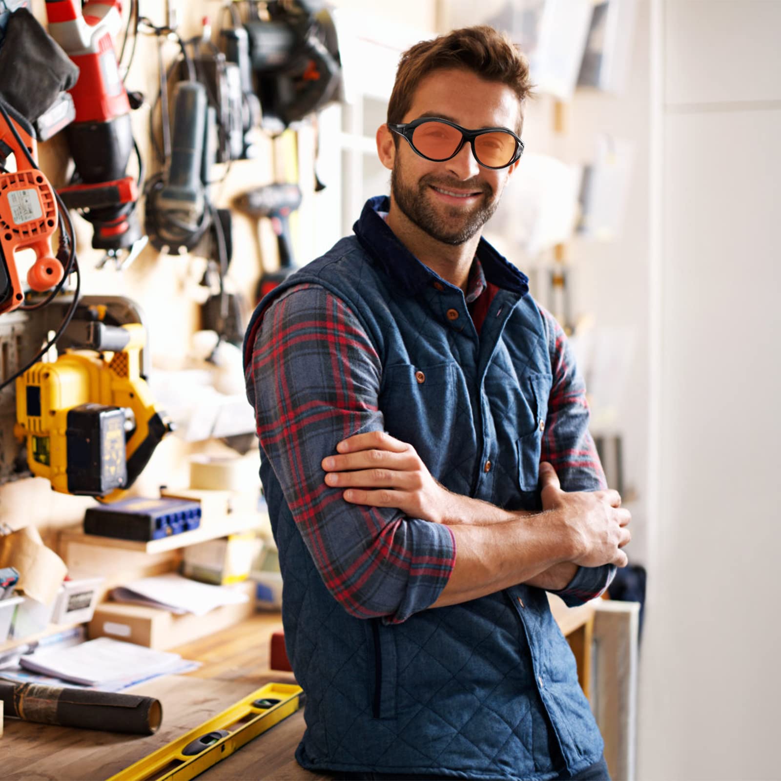 Uv protection glasses designed for 90nm-490nm lamps